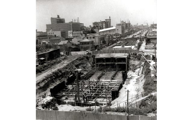 堀川の潜函工法