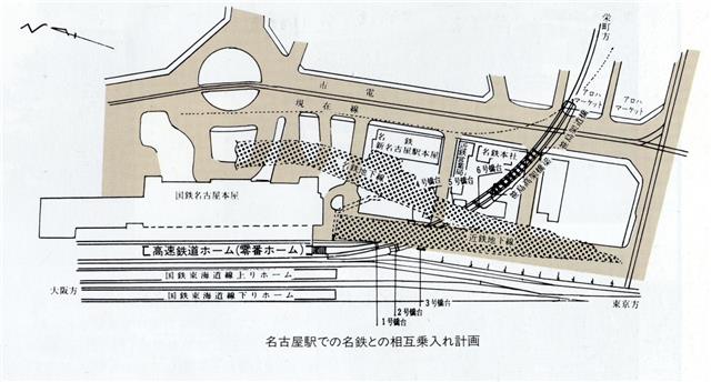 名古屋駅での名鉄との相互乗入れ計画
