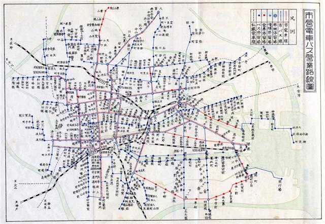 昭和12年の路線図