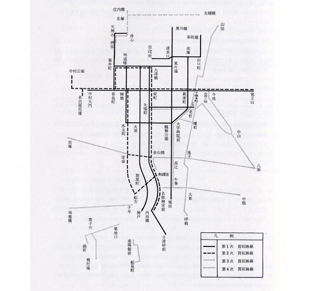 買収バス路線図