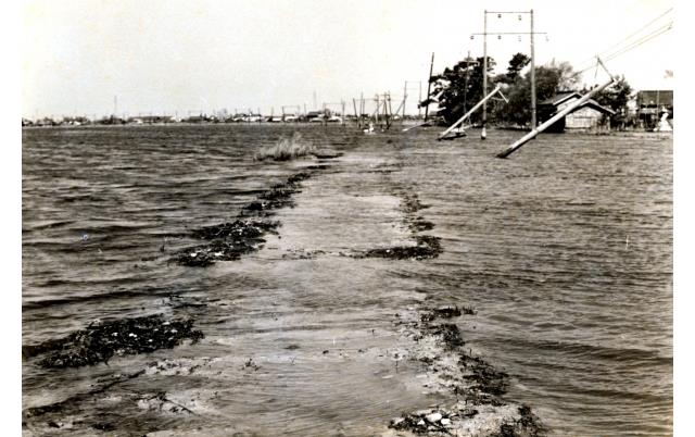 海のようになってしまった市電の大宮司・西ノ割間