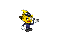 交通局公式マスコット　ハッチーの画像