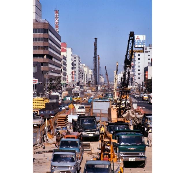 伏見付近の工事