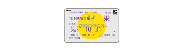 マナカ定期券のイメージ