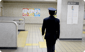 終業点呼、退勤の様子