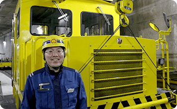 勤務終了の様子