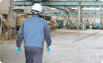 勤務終了の様子