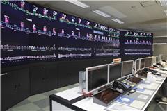 電気指令室の写真