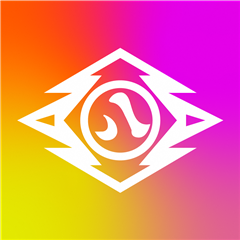 色見本。ピンク・オレンジ・黄色のグラデーション。