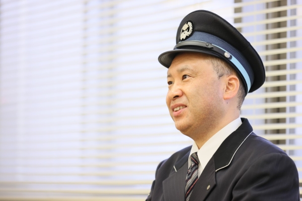 インタビューの様子